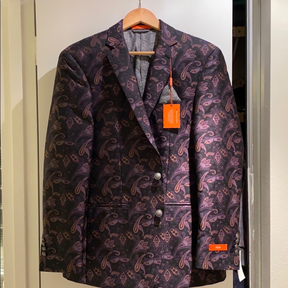 TALLIA Purple Paisley Blazer NEW